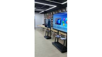 Smart whiteboard at the exhibition