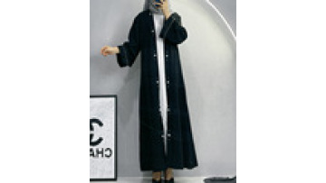 New Arrival Ladies Abaya Islamic Clothing Turkish Muslim Woman Dress Solid Abaya Dress Wholesale Islamic Muslim Clothing1