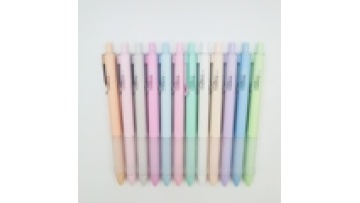 Wholesale 12pcs Multi-Colored Foiled Gel Pen Set High Quality Office School Supplies 0.5mm Blue Metal Plastic Promotional Pen1