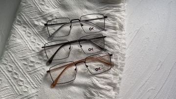 mens rectangle metal optical glasses frame