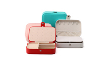 Hanhong wholesale custom new jewelry packaging box stud earrings jewelry storage box necklace ring set leather jewelry box1