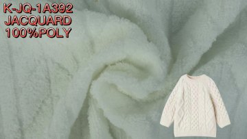 Professional factory wholesale 100 polyester  jacquard poly towel  fabric for dress1