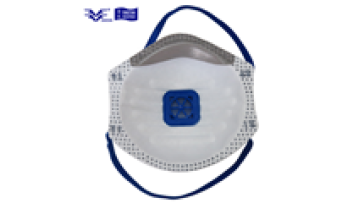 Professional Protective CE FT-062 FFP2 Non-woven White Anti-dust Cup Mask With Active Carbon With Exhalation Valve1