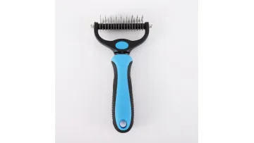 Cat Hair Removal Comb Double Sided Blades Fur Dematting Trimmer Deshedding Brush Dog Pet Grooming Tool1