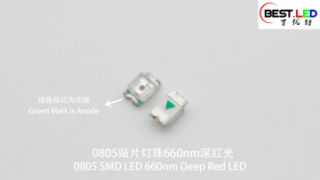 0805 SMD LED 660nm Deep Red LED