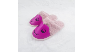 teddy velvet kids slipper