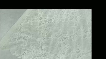 Hot High Quality White Hollow Tulle Lace Embroidery Bridal Evening Dress Fabric1