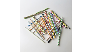 Disposable paper straw