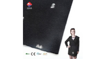 Factory Price 90.5%polyester 5.5%viscose 4%spandex Cationic Dye Hacci Knit Sweater Fleece Fabric1