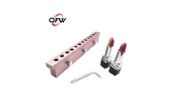 QFW Hot Sales Rose Gold 12 Cavity Lipstick Mould - 12.1mm Aluminum DIY Lip Balm Mold1