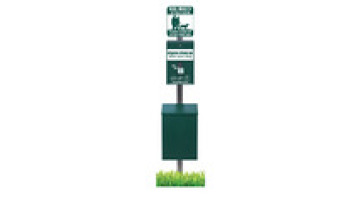 Upbeat Dog Waste Station with Square Steel Can and ONEpul Bag System1