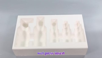 biodegradable packaging moulded paper tray for Headphone Packaging1