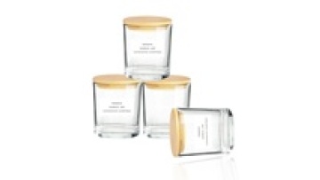 Wholesale Customized 3oz Luxury frosted empty glass candle jars for candle making1