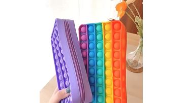 Pen Storage Bag Push Bubble Pencil Bags School Kids Rainbow Silicone Stress Relief Fidget Popper Bag Fidget Pencil Case - Buy Pop Pencil Case,Popper Pencil Case,Popper Case Product on Alibaba.com