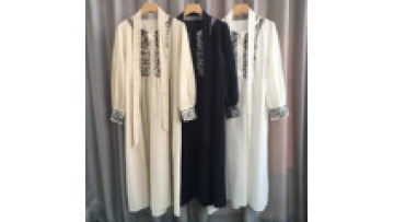 Muslim Women Embroidery Loose Maxi Dress Linen Kaftan Eid Ramadan Arab Robe Turkey Dubai Abaya Islam Gown Caftan1