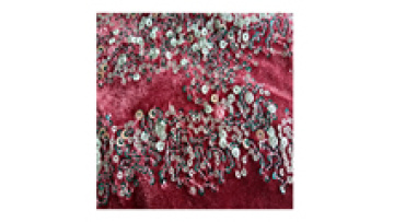 2024 multicolor velvet sequined intellectual women's dress of stage decoration fabric1