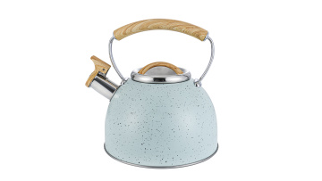 stainless steel bright blue Whistling Kettle FH-661