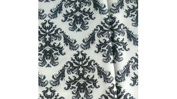 2021 new black and white plong sleeve chiffon floral high neck top blouse women printed chiffon fabric for clothing1