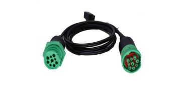 New green J1939 male and female pins to J1939 female male pins + OBD elbow