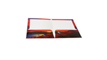 Custom Your Artwork Printing Paper Pocket Folders for School1