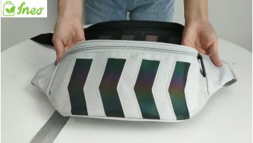 Fashion Glow Reflective Arrows Waist Bags Women Men Unisex Cool Fanny Pack Custom1