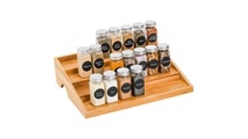 Hot Sale Bamboo Wooden Lid 120ml 4oz Empty Square Glass Spice Jars Bottles with Shaker Lids and White Labels Sticker1