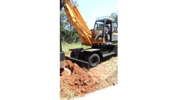 wheeled drill rig