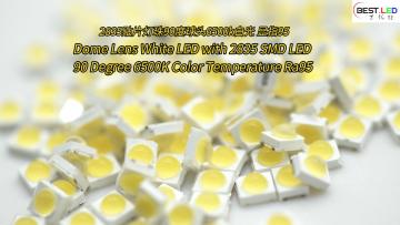 Dome Lens White LED with 2835 LED 90 Degree 6500K