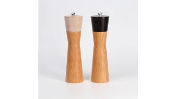 High Quality Natural Wood Pepper Mill Pepper Salt Grinder Customized Spice Grinder Sets1