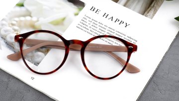 China Manufacturers Stock Round Clear Vintage Optical Eyewear Acetate Frame1