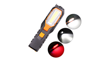 High Quality USB Rechargeable Power Bank ABS Plastic Rotatable COB LED Lamps Portable Outdoor Work Light With Magnet1