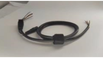 Fine black automotive connector cables and wires