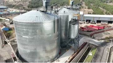 Spiral silo for mineral powder