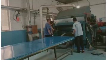 Non asbestos rubber sheet production