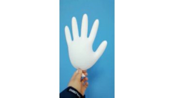 Hot sale while Non-latex powder free Disposable nitrile gloves food processing household room clean PPE gloves1
