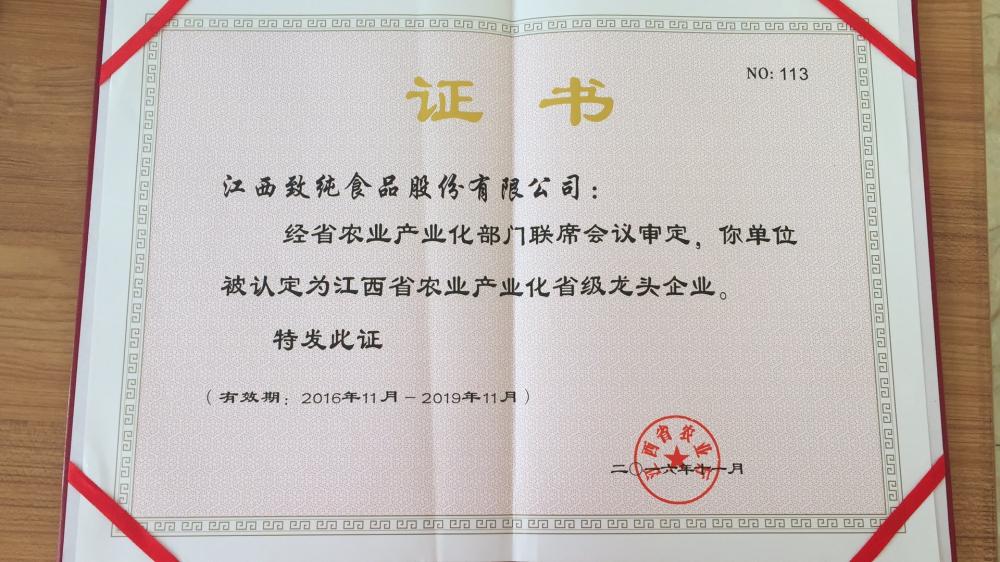 2016 Provincial Leading Certificate