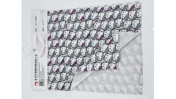 Polyester printed velvet