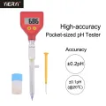 Yieryi Food Ph Tester Digital Ph meter Sharp Glass Electrode for Water Milk Cheese Soil Food