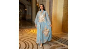 Hot Sale Abaya Muslim Dresses Women Modern Abayas Applique Embroidery Design Muslim Abaya Dress1