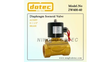 2W400-40 brass solenoid valve
