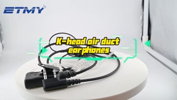 Air Tube Earphones Throat Microphone PTT Walkie Talkie E83W-K,universal K-head Noise Reduction Adjustment air Duct in Ear1