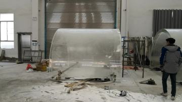 Curved acrylic sheet large clear acrylic panel for marine tank1