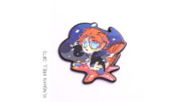 Custom Metal Pins UV Printing Frosted Texture Anime Metal Badge Customization1