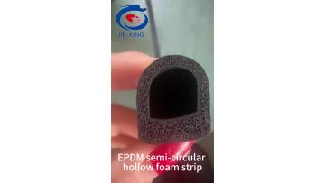 EPDM hollow semi-circular foam strip