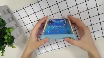 Lovely cat laser TPU coin purse