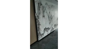 New Design TV Background imitation stone marbling  Wpc Wall Panel1