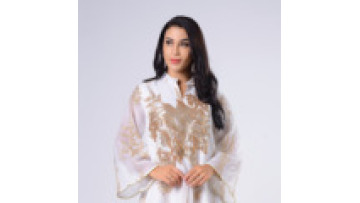 Wholesale Women Dubai Tutkish Arab Kaftan Long Sleeve Maxi Dress Ethnic Islamic Clothing Flower Printed Abaya Muslim Dress1