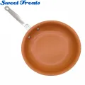 Sweettreats Non-stick Copper Frying Pan with Ceramic Coating and Induction cooking,Oven & Dishwasher safe 10 & 8 Inches