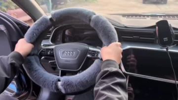 Video of car steering wheel cover