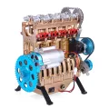 Assembly All-Metal Car Mini Assemble Inline Four-Cylinder Engine Model Kit Toys For Adult Best Gift Education